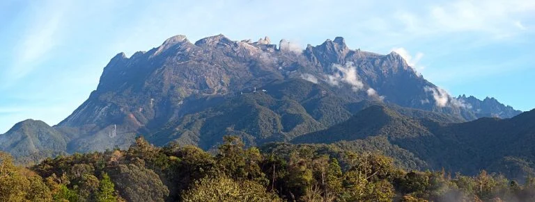 从昆达山望向神山,非特定住宿房景